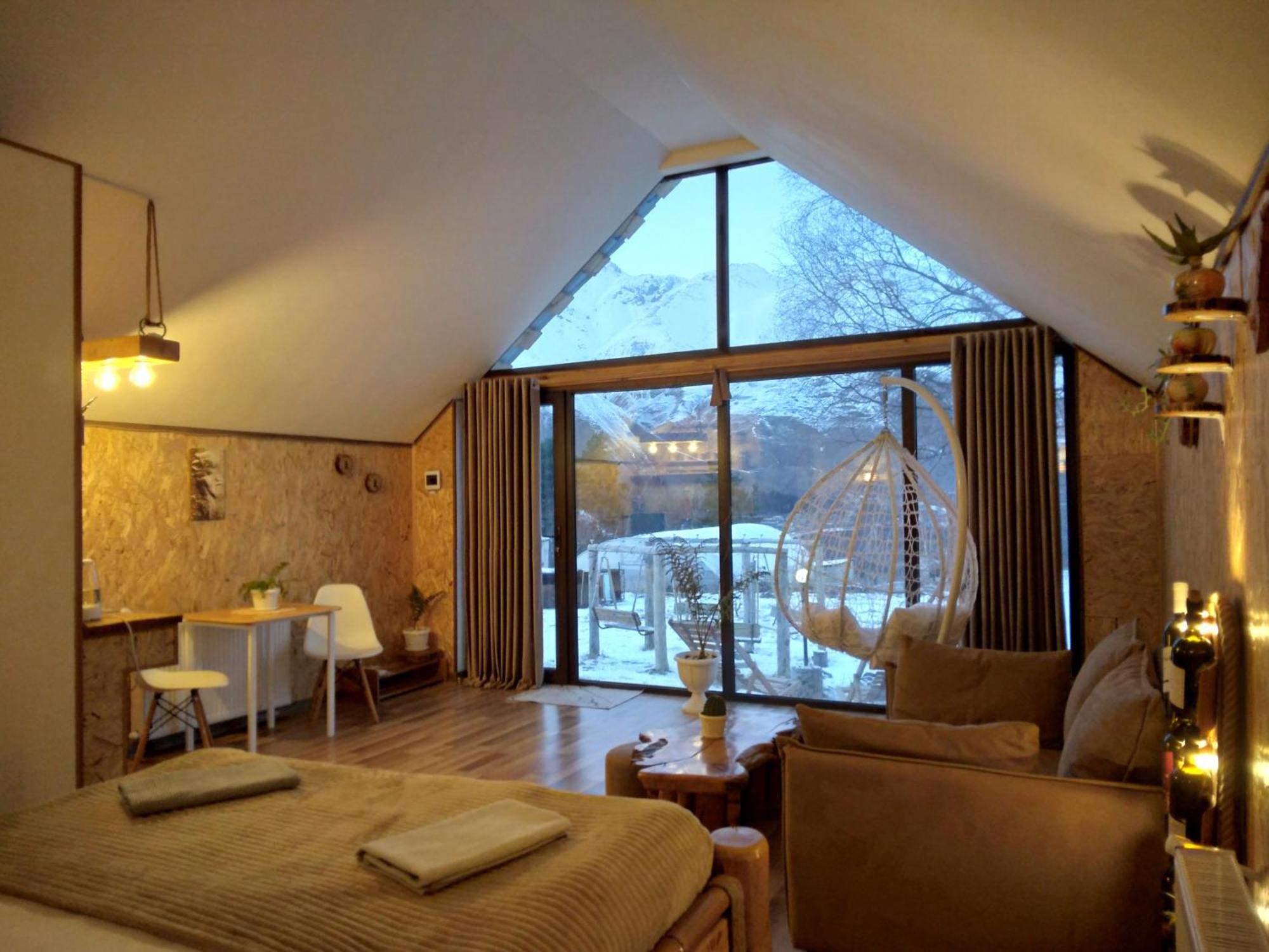 Kazbegi Cottages Qabarjina ภายนอก รูปภาพ