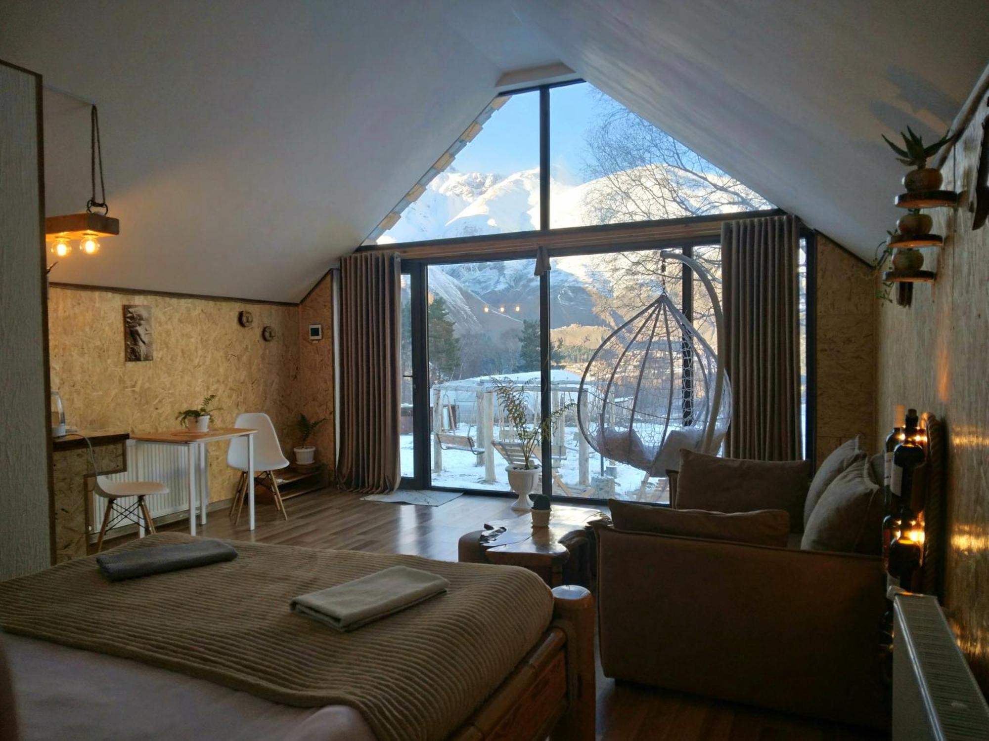 Kazbegi Cottages Qabarjina ภายนอก รูปภาพ